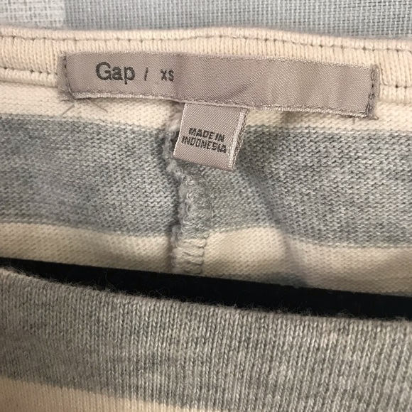 Gap cotton shirt dress w/ grey and white stripes - Picture 4 of 6